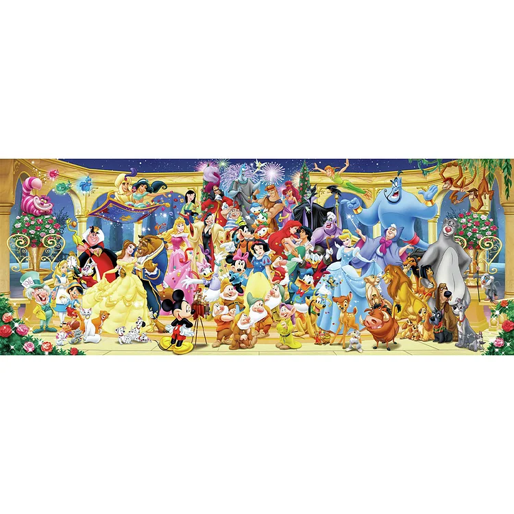 The Disney Family Collection 11CT/16CT Stamped/Counted Cross Stitch 120*50CM/140*53CM