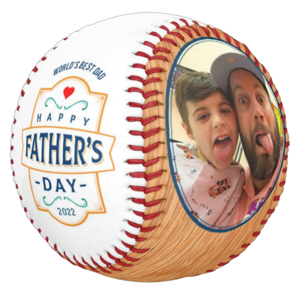 Personalized Photo Baseball Emblem Design Baseball Gifts For Baseball Lovers Father's Day Baseball Gifts for Dad 