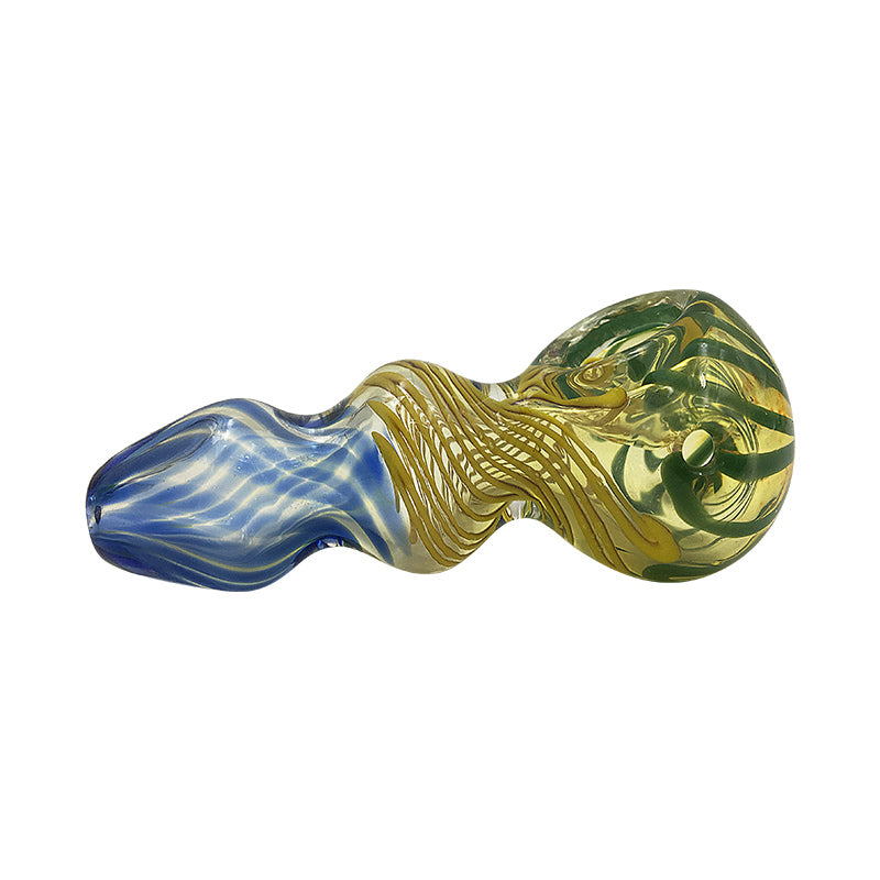 Mixed Color Spoon Hookah Pipes Pyrex Glass Smoking Pipe