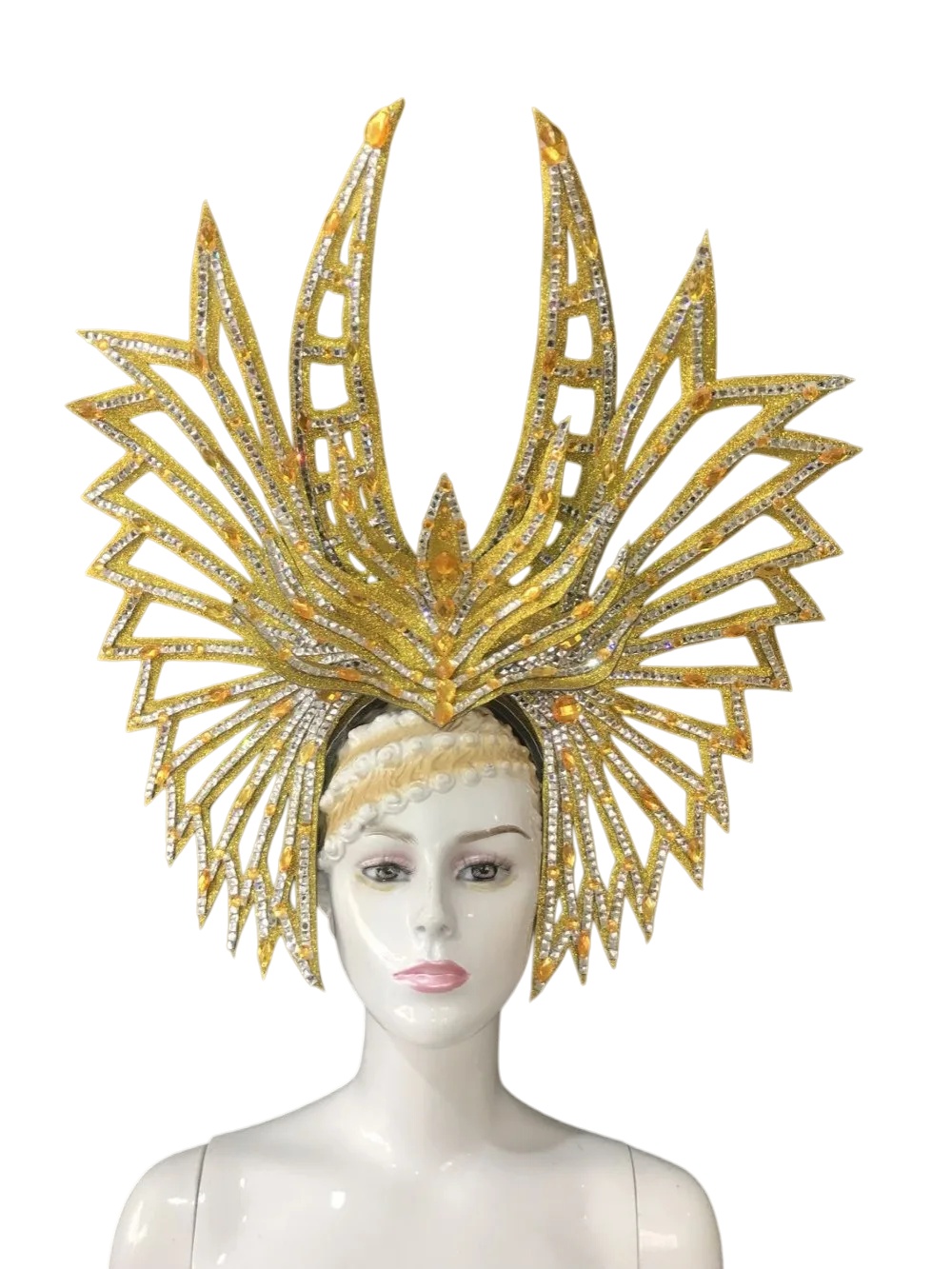 VCSHOES Dance party costumes evening gowns weddings street dances carnival costumes dance costumes belly dances Golden headpiece