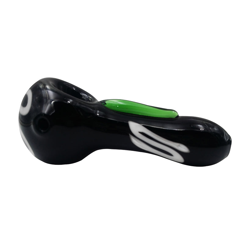 Unique Design Glass Hand Pipe Tobacco Pipe Black Color