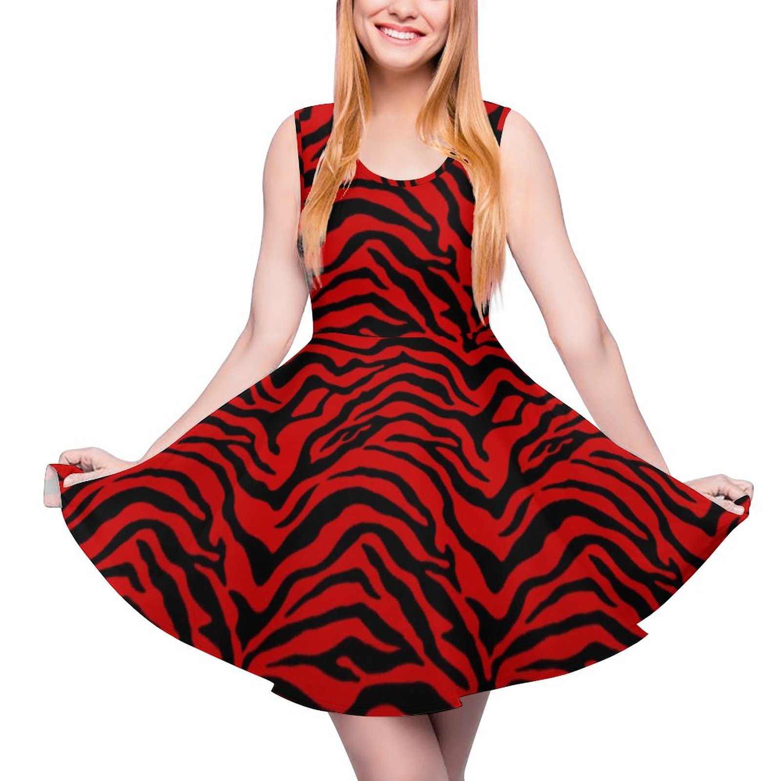 navy blue dress for baby girl Black Plus A Line Skater Dress main image 1
