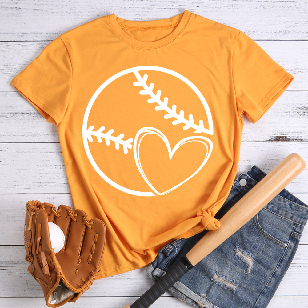 Baseball love heart T-Shirt Tee -00091-Guru-buzz