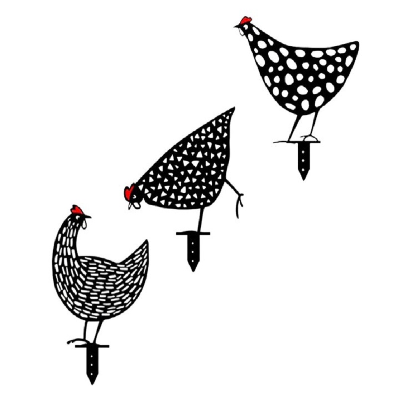 Hen Chicken Yard Art Decorative Garden Stakes Metal Art Rooster Metal Anim, 501 Original
Hen Chicken Yard Art Decorative Garden Stakes Metal Art Rooster Metal Anim, 501 Original