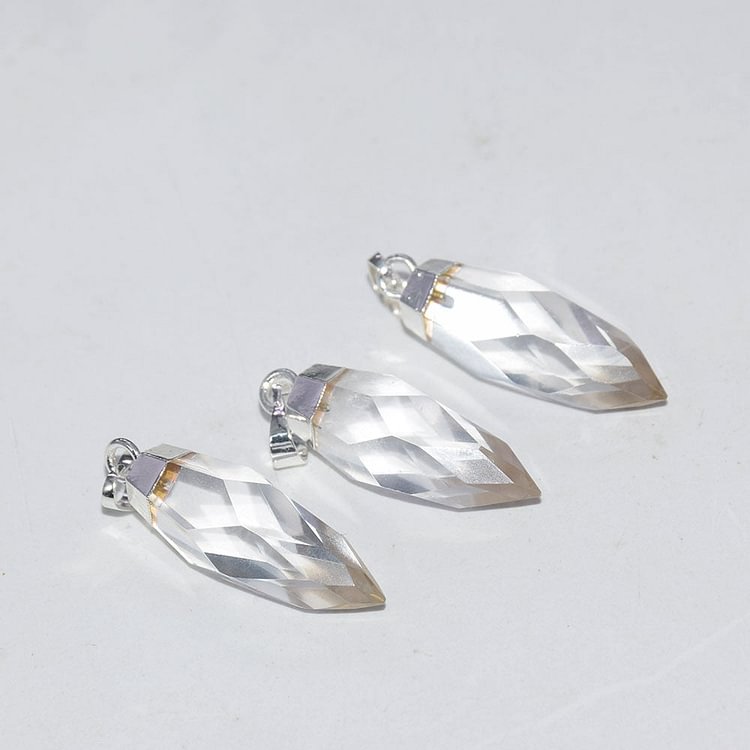 YOY-Long face Jewellery stone bullet crystal pendant