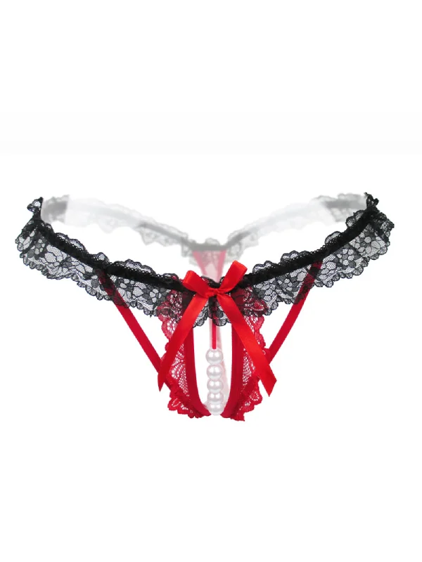 Perspective Lace Hollow Out Thong