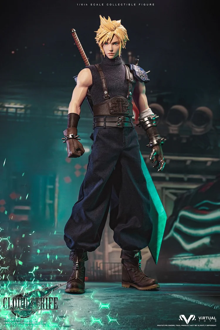 【IN STOCK】Vtstoys Vm-033 Final Fantasy Cloud Strife Deluxe Edition 1/6 Scale Action Figure