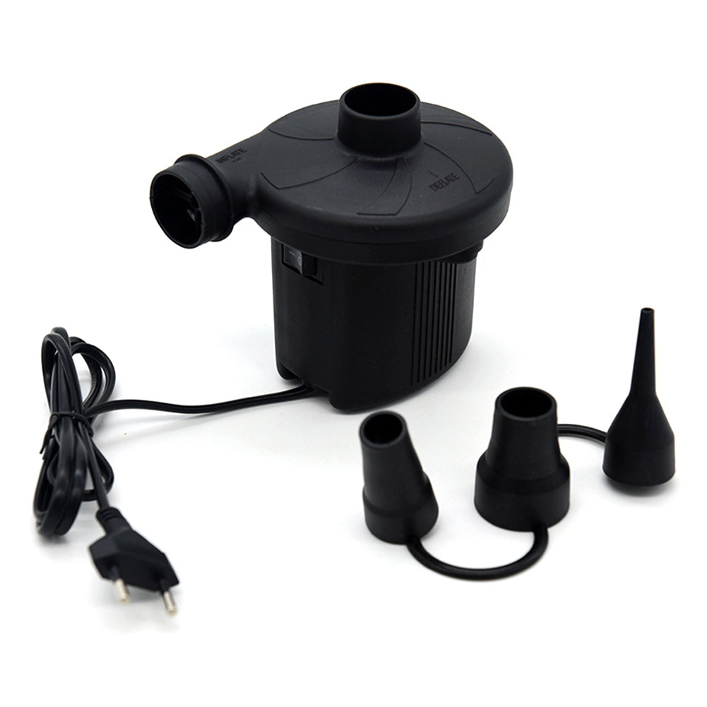 150W Electric Air Pump with 3 Nozzles for Air Mattress Inflatables EU Plug, 501 Original
150W Electric Air Pump with 3 Nozzles for Air Mattress Inflatables EU Plug, 501 Original