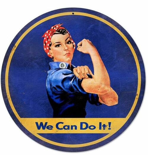 We can do it! - Round Shape Tin Signs/Wooden Signs - 30*30CM