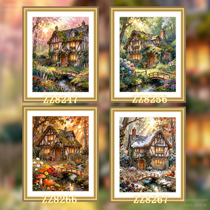 ZZ-Forest Four Seasons Cabin Series] ZZ8247 ZZ8266 ZZ8256 ZZ8267_