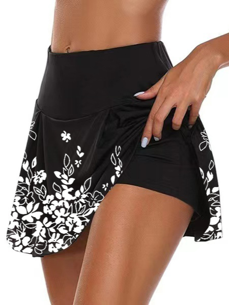 Casual Plants Regular Fit Culottes Shorts socialshop