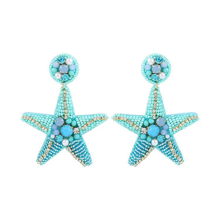 Vacation handmade starfish earrings