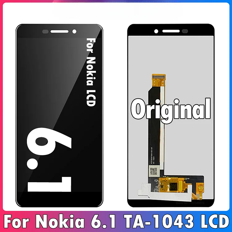 5.5" Original For Nokia 6.1 LCD Display Touch Screen Digitizer Assembly Replacement For Nokia TA-1043 TA-1045 TA-1054 LCD Repair
