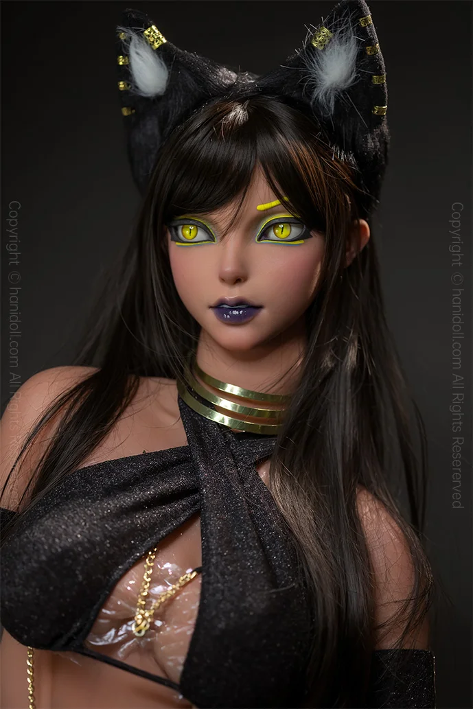 Hanidoll 148cm Black Egyptian Queen Cat Ears Exotic Dancer Doll H4300 Hanidoll HANIDOLL