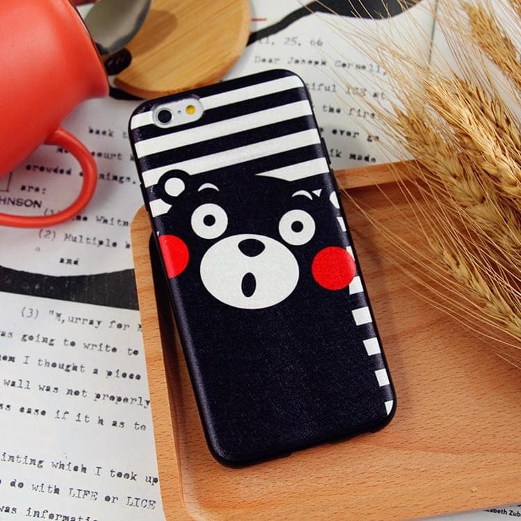 Black Kawaii Kumamon Iphone Phone Case SP165367