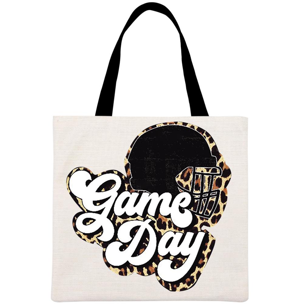 Game Day Football Printed Linen Bag-Guru-buzz