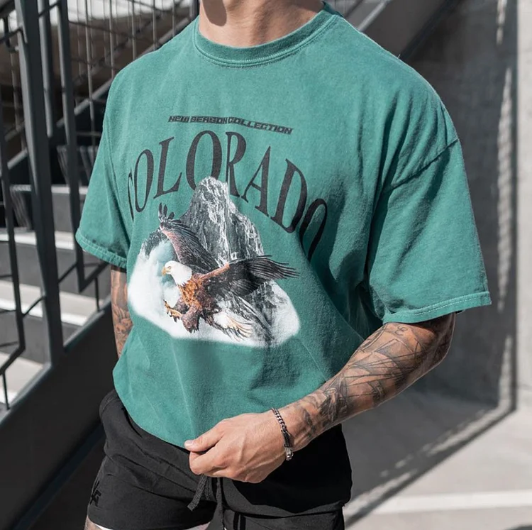 Men's Vintage Colorado Print T-Shirt