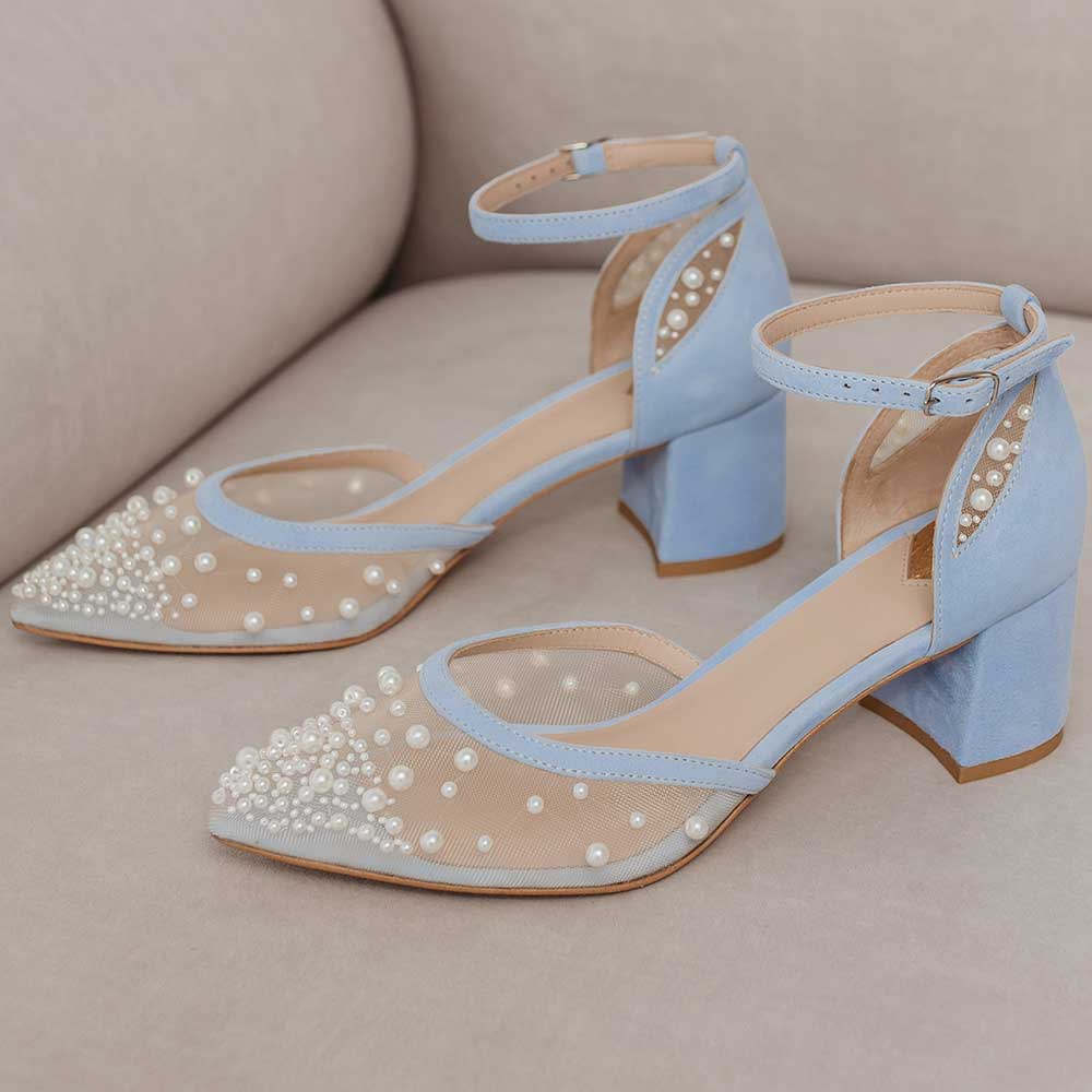 Pearl cross strap high store heel 50 mm platform bridal shoes