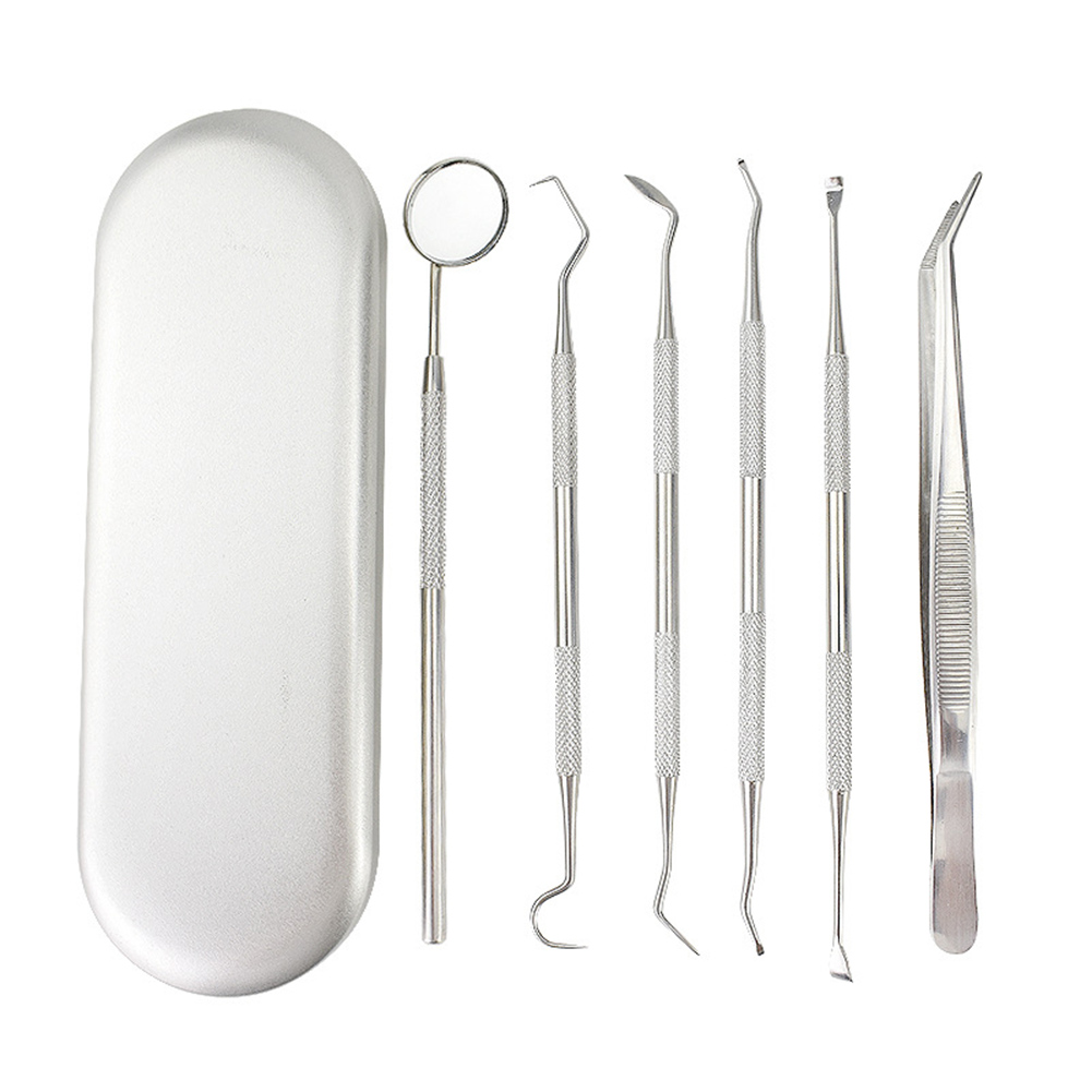 6pcs Stainless Steel Dental Tool Set Forcep Mirror Scaler Oral Care Kits, 4-piece set, 501 Original
6pcs Stainless Steel Dental Tool Set Forcep Mirror Scaler Oral Care Kits, 4-piece set, 501 Original