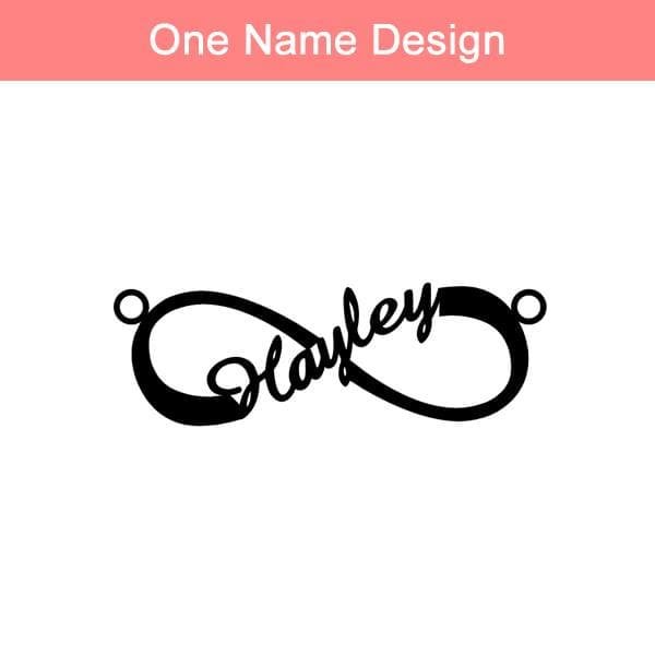 Personalized Infinity Name Necklace Sterling Silver SP13750