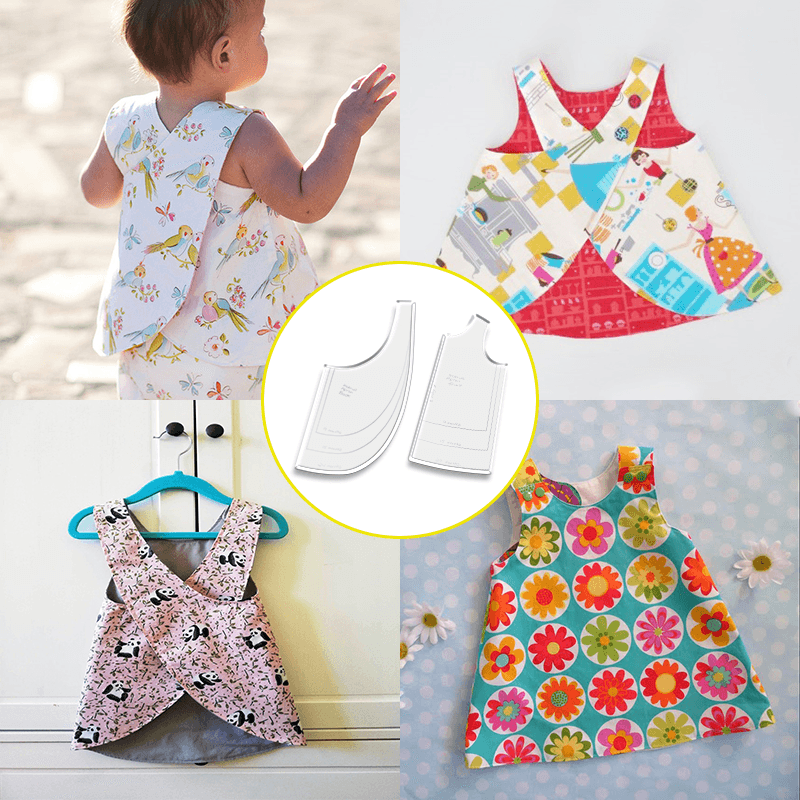 Reversible Mobius Baby Vest Template Set With Instructions