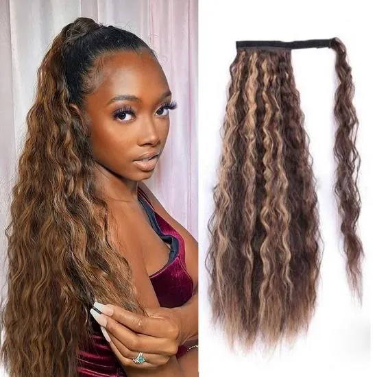 Queue De Cheval Postiche Tresse Blonde Dorée - Longueur 50 Cm, Clip Intégré, Synthétique - Neuf Avec étiquettes