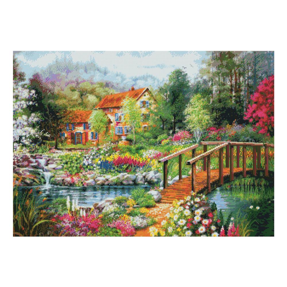 Small Bridge And Flowing Water - 11CT Stamped Cross Stitch - 80*59cm, 501 Original
Small Bridge And Flowing Water - 11CT Stamped Cross Stitch - 80*59cm, 501 Original