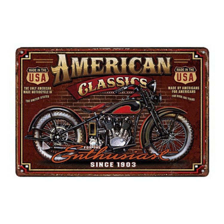 American Motorcycle - Vintage Tin Signs/Wooden Signs - 20*30cm/30*40cm