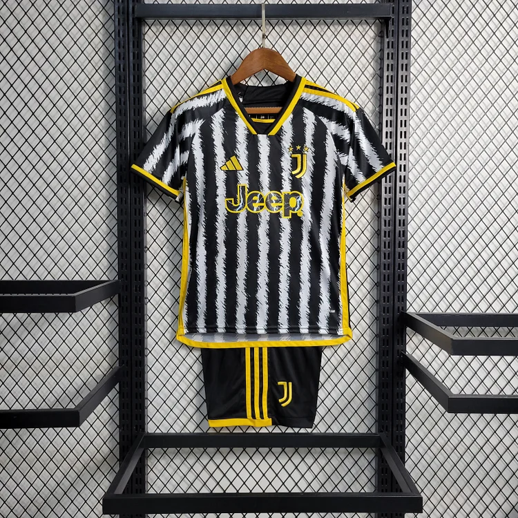 Juventus Home Shirt Kids & Junior Mini Kit 2023-2024