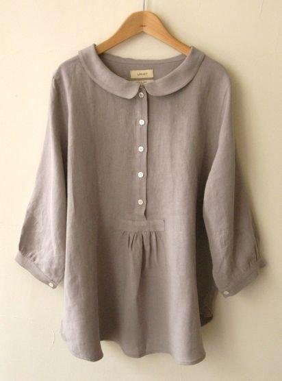 Plus Size Long Sleeve Sweet Solid Blouse socialshop