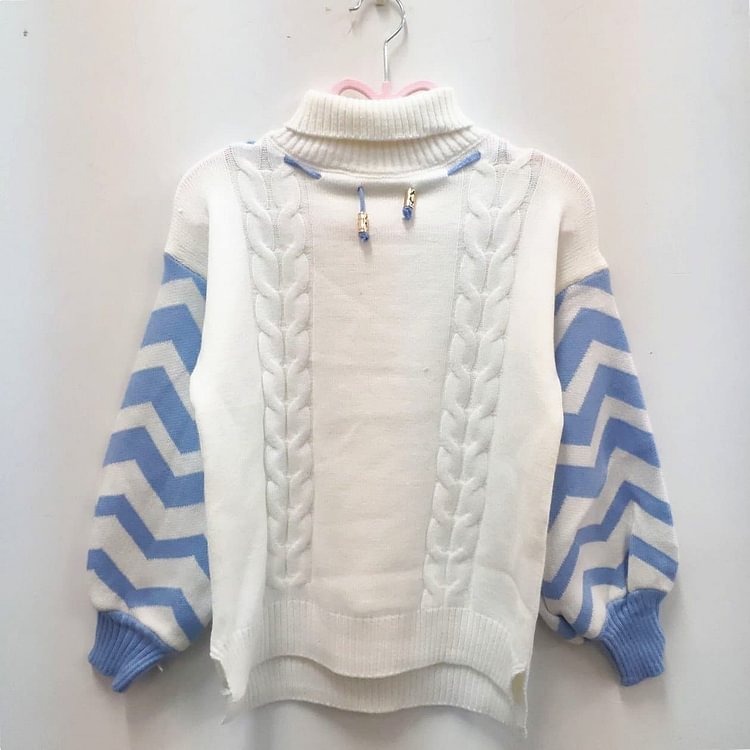 Sweet Loose Turtleneck Knitting Sweater SP1711274