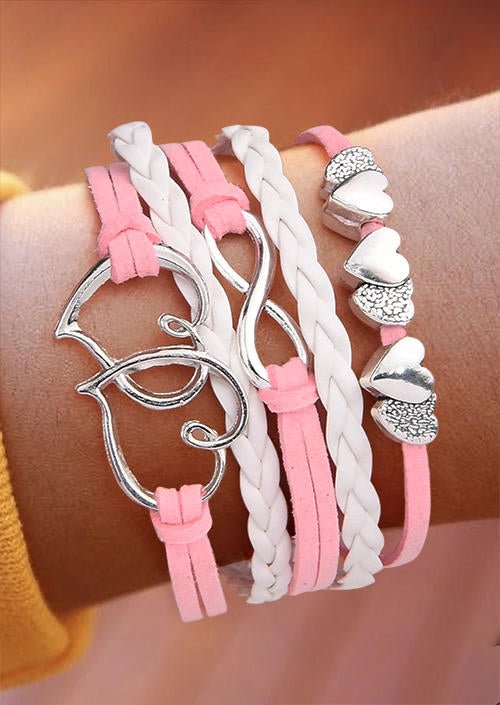 Valentine Infinity Heart Hollow Out Bracelet