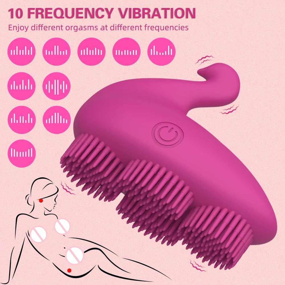 10 Frequency Vibrating Breast Vibrator Clitoral Stimulator Female Masturbator