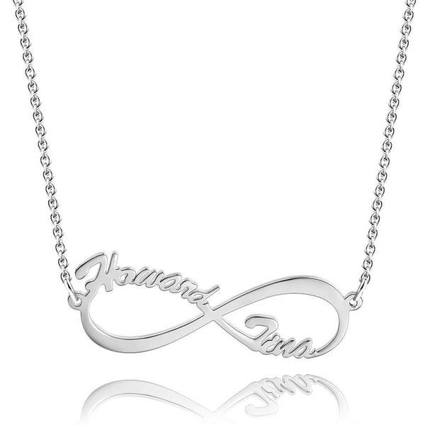 Infinity Name Necklace 14K Gold Plated