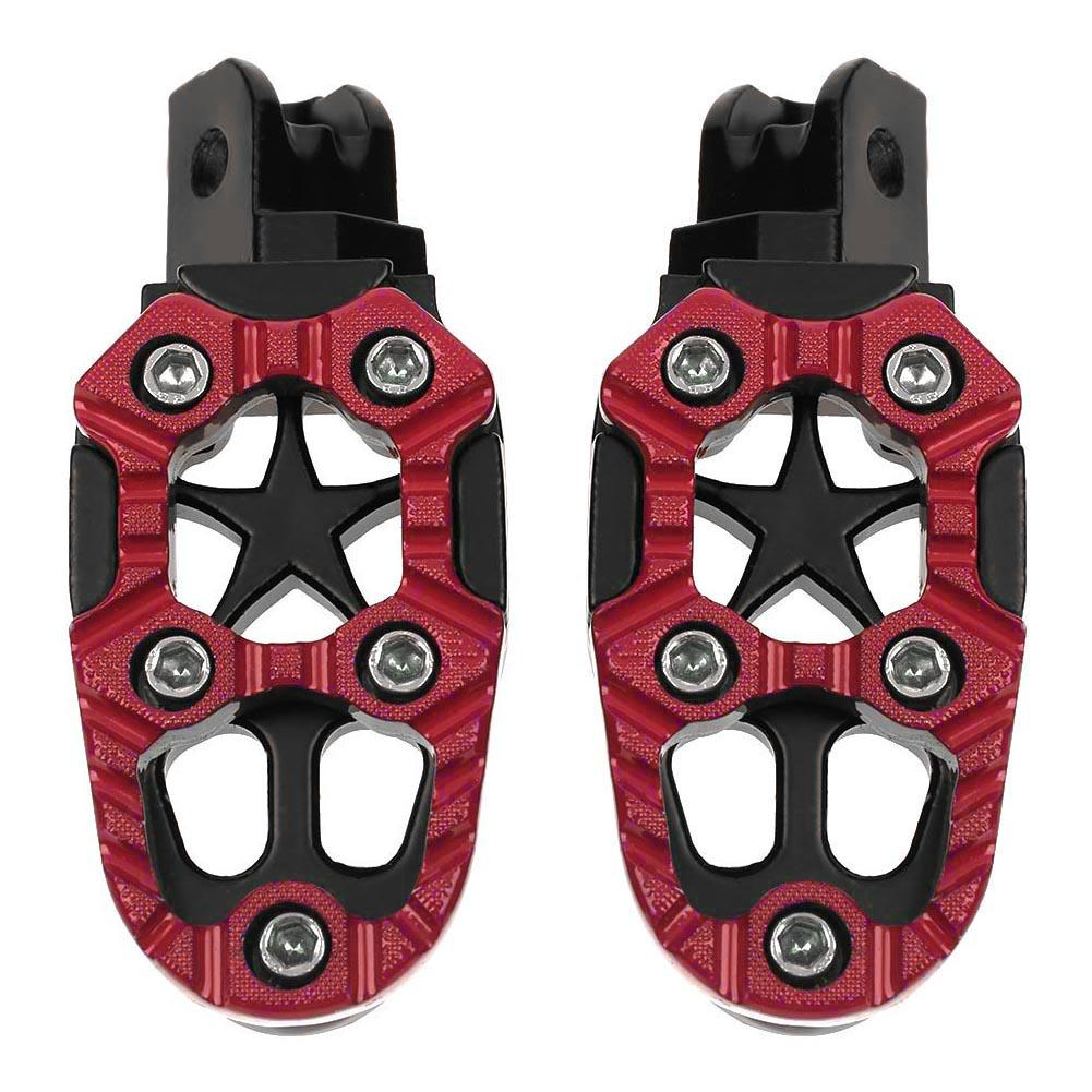 2pcs Universal 8mm Metal Motorcycle Foot Pedals Footrests w/ Spring, Red, 501 Original
2pcs Universal 8mm Metal Motorcycle Foot Pedals Footrests w/ Spring, Red, 501 Original