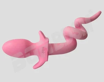 pornhint Pornhint Pig Tail Butt Plug for BDSM Piggy Play, Premium Pink Silicone Buttplug