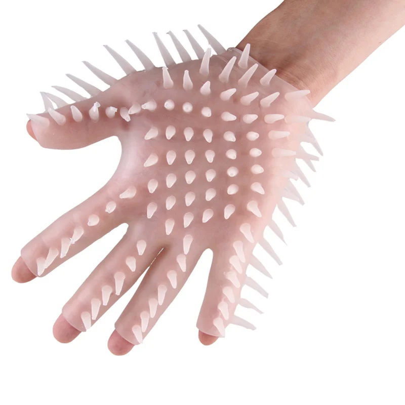 Wolf Tooth Flirting Accessories Silicone Gloves - Rose Toy