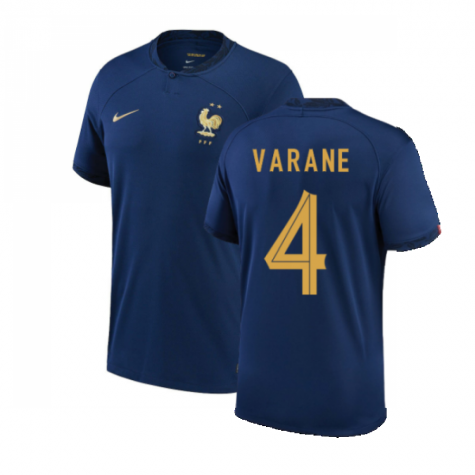 France Raphaël Varane 4 Home Shirt Kids & Junior Minikit World Cup 2022