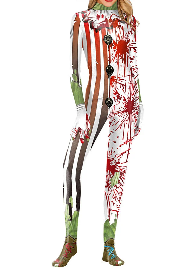 Bloody Harley Quinn Joker Halloween Costume-elleschic