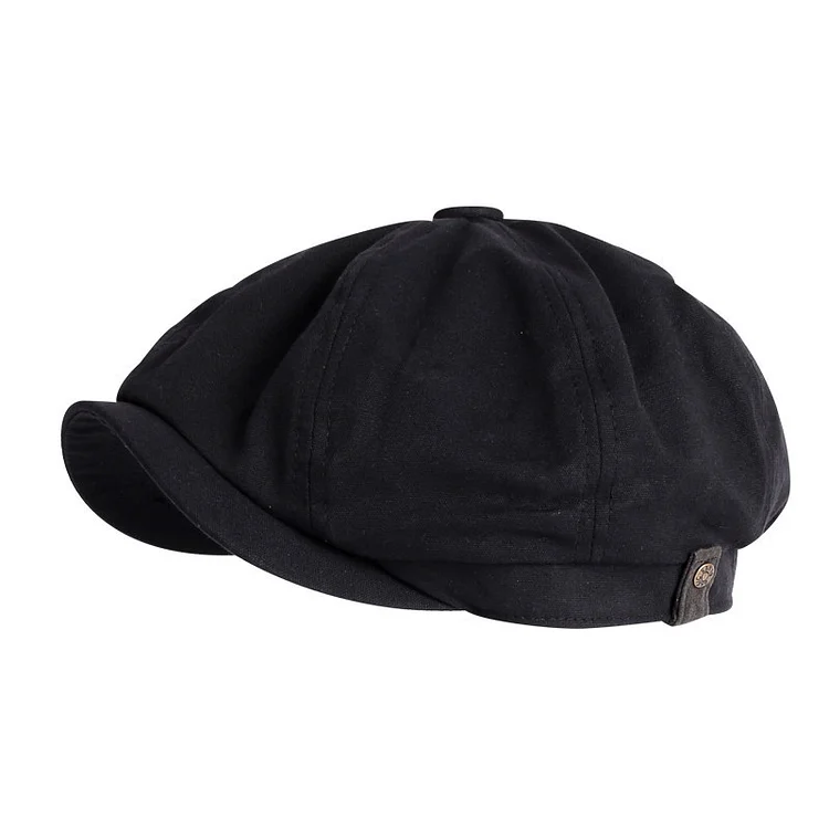 TIMSMEN British Style Cotton Beckham Vintage Octagon Flat Casual Hat