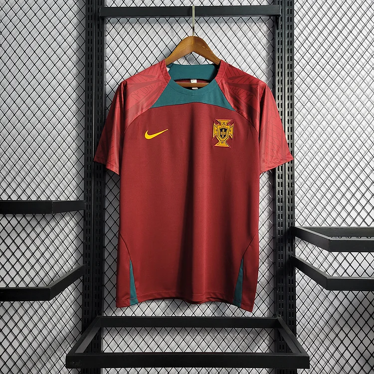 22-23 Portugal Red Training Suit  