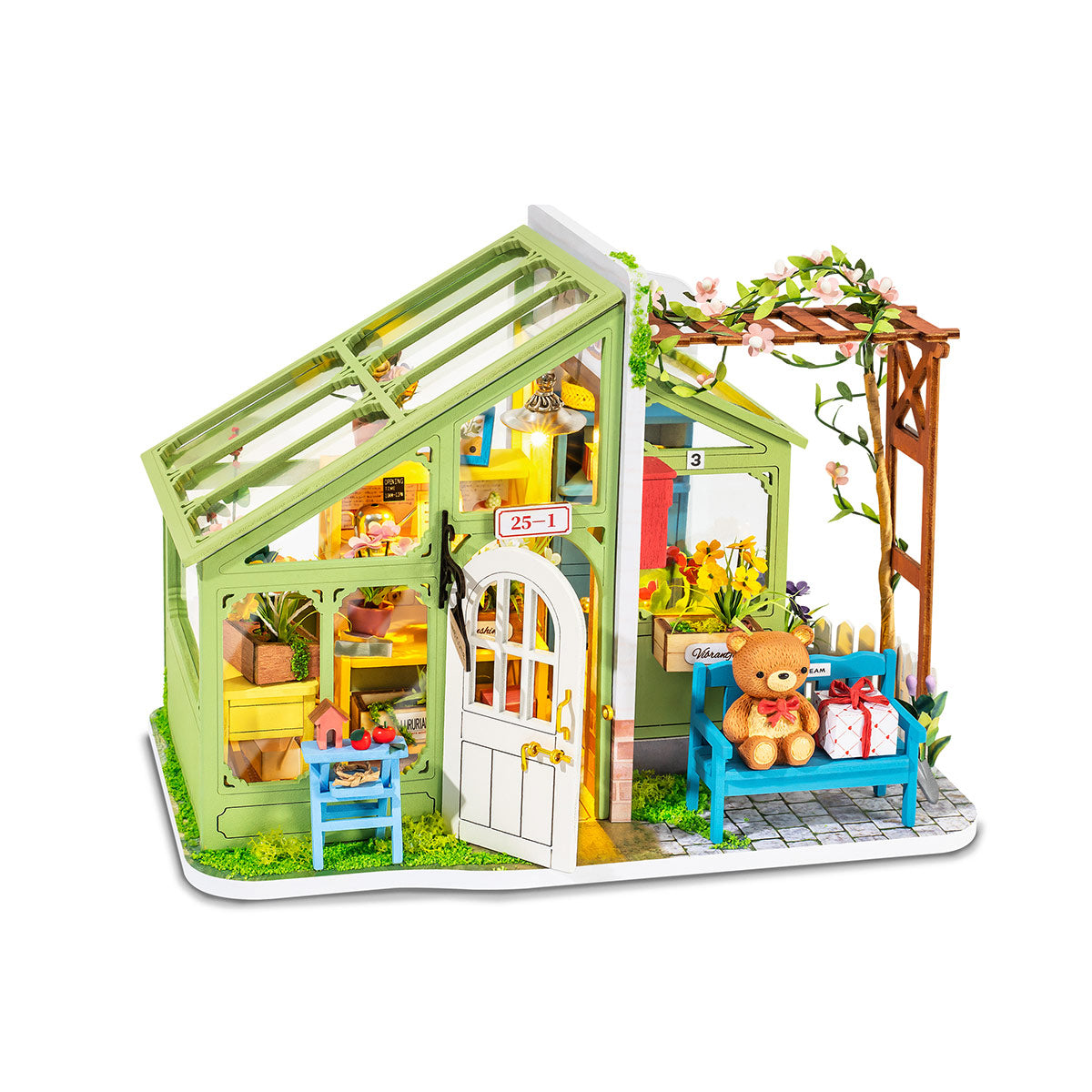 Dropship Rolife Mengyu Flower Minature House DIY Building Toys