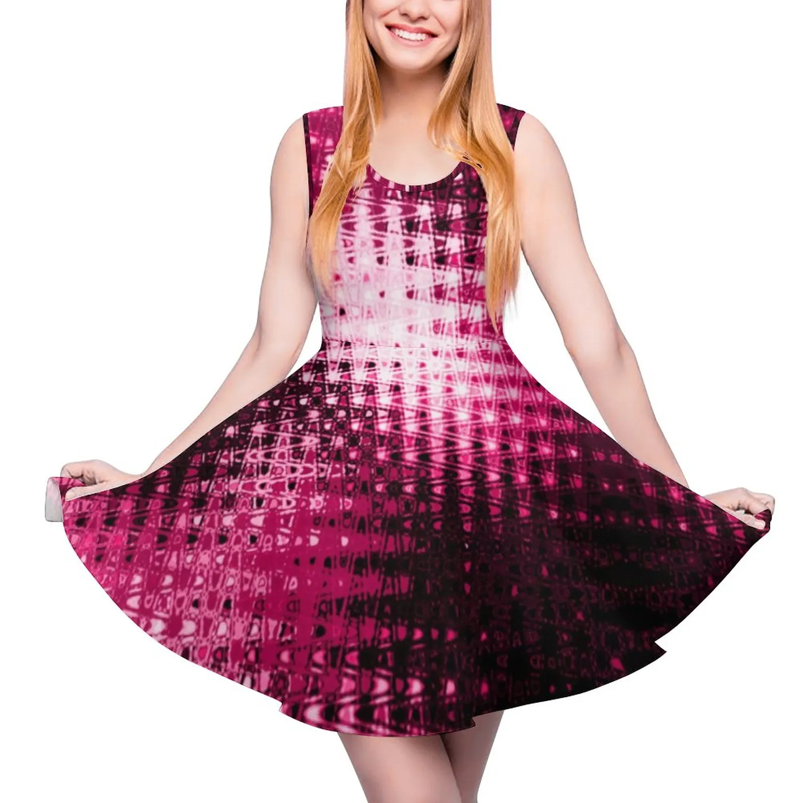 rave skater dress Blue Mesh Panel New Skater Dress Bright Rave Party Club Sleeveless Keyhole  Beach