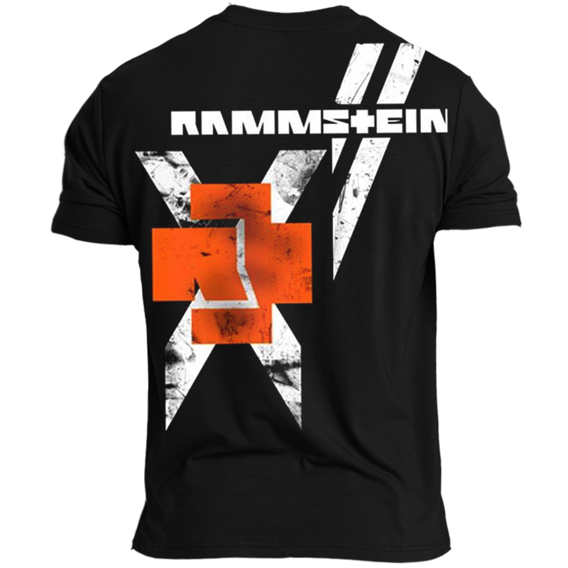 Rammstein Men's Retro Rock Punk Print T-Shirt / TECHWEAR CLUB / Techwear