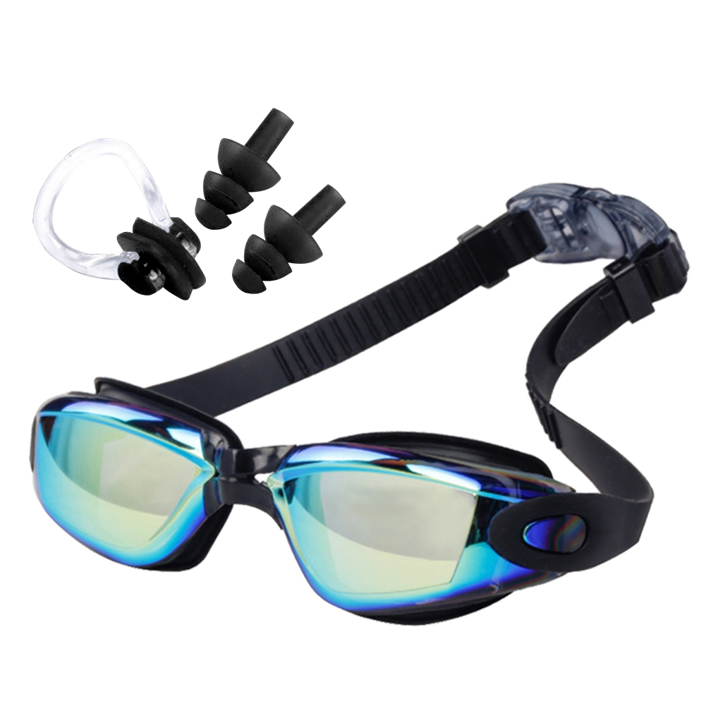 Swimming Waterproof Anti-UV Glasses w/Earplugs Nose Clip (Colorful Black), 501 Original
Swimming Waterproof Anti-UV Glasses w/Earplugs Nose Clip (Colorful Black), 501 Original