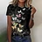 Efenbei Women T-Shirts Fashion 3d Butterfly Print Tshirt For Ladies Casual Streetwear Short Sleeves Tops Female Clothing Tees Camisetas