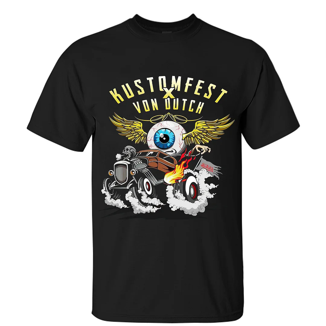 Kustom Fest x Von Dutch Printed Unisex T-shirt - Devcarry