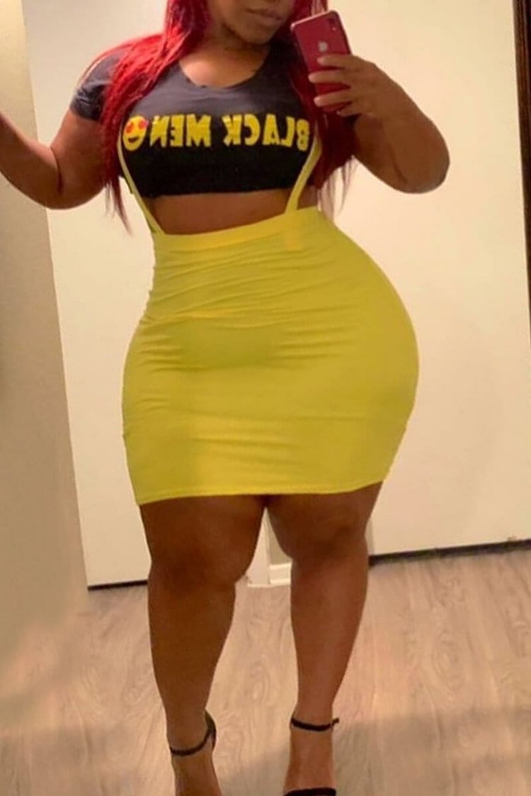 Sexy Letter Print Two-Piece Set - Shop Trendy Women's Clothing | LoverChic