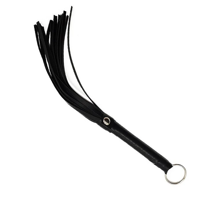 Metal Ring Floggers Black And Pink Adult Toys