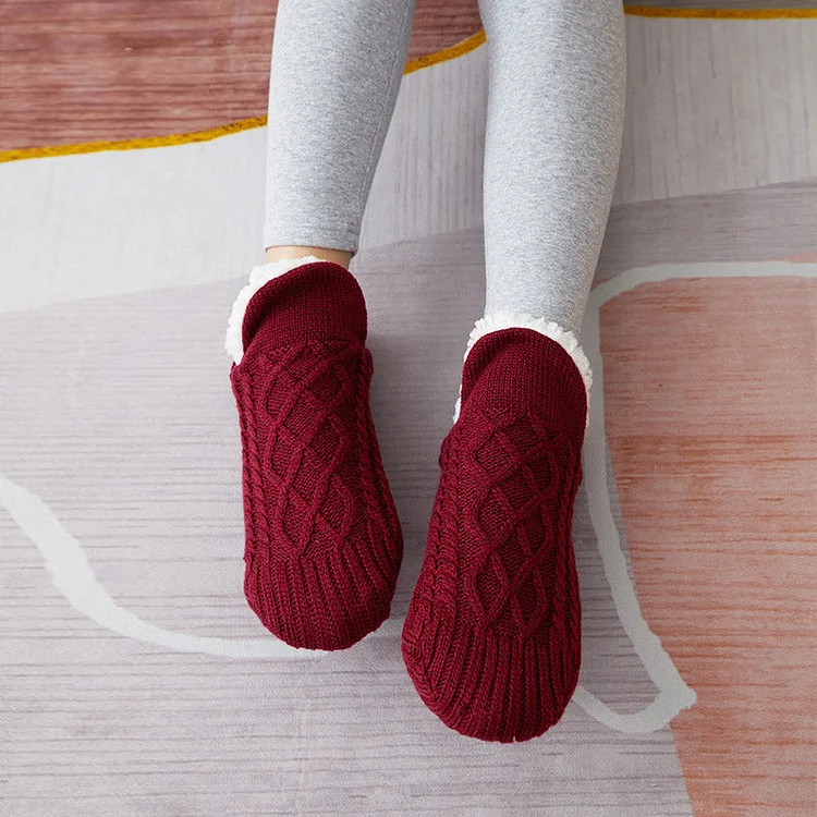 Comfortable Add Velvet And Thicken Floor Socks